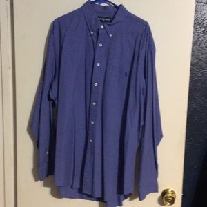 Ralph Lauren Blake XXL plaid blue men shirt